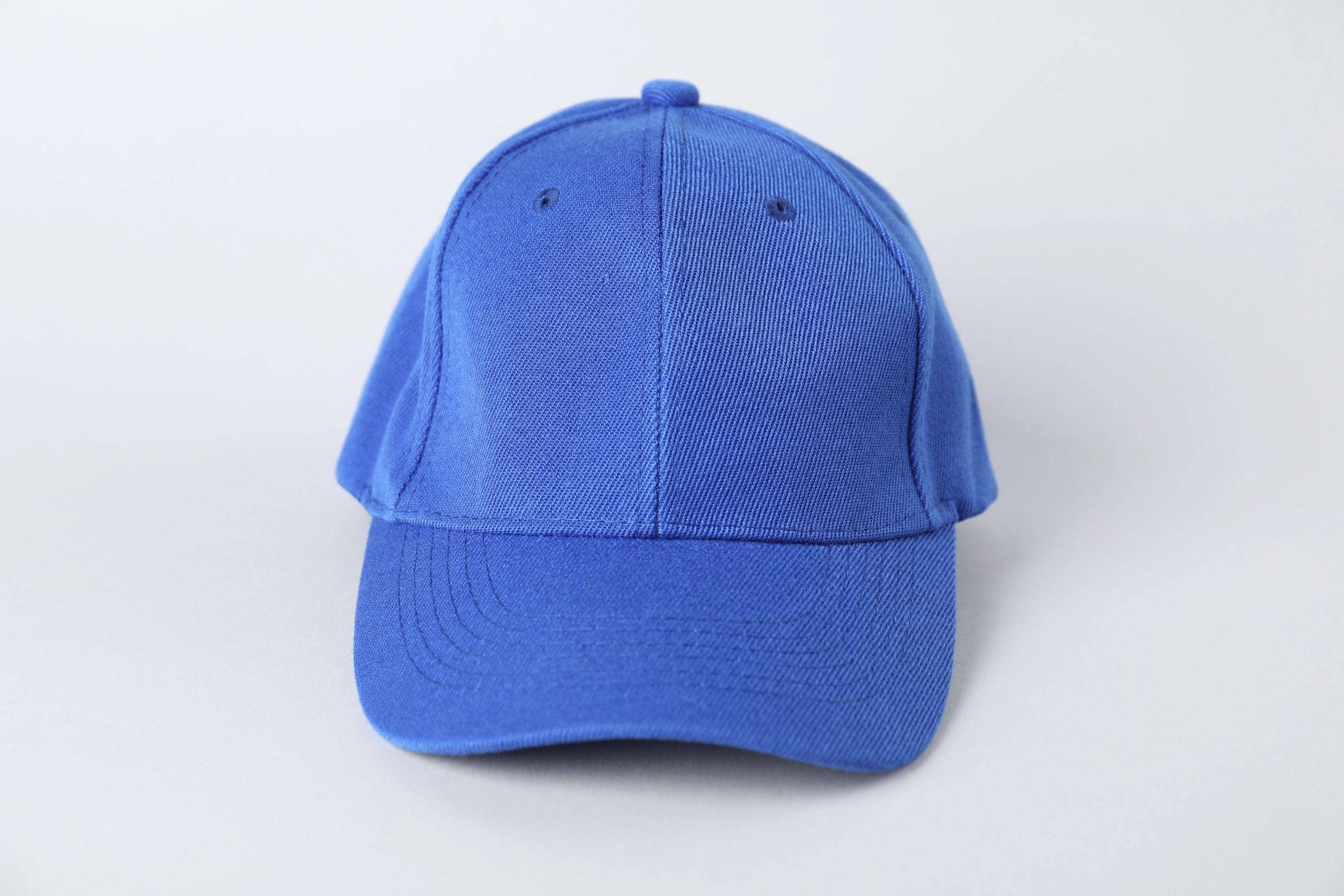 Blue baseball cap mockup for custom branding