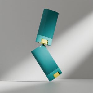 twist up blush cosmetic tube mockup, Plastic Twist Up Sunscreen Stick Tubes, Cylindrical Deodorant Packaging, cream foundation stick in tube container, solid skincare stick in blue teal plastic containers
